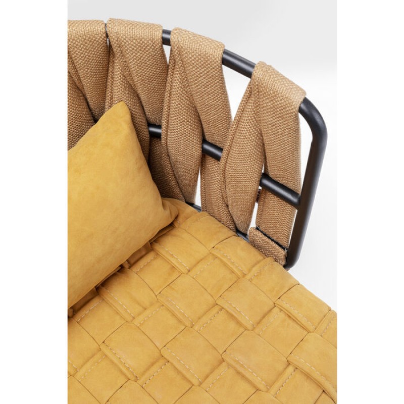 Chair with Armrest Cheerio Yellow incl. Cushion